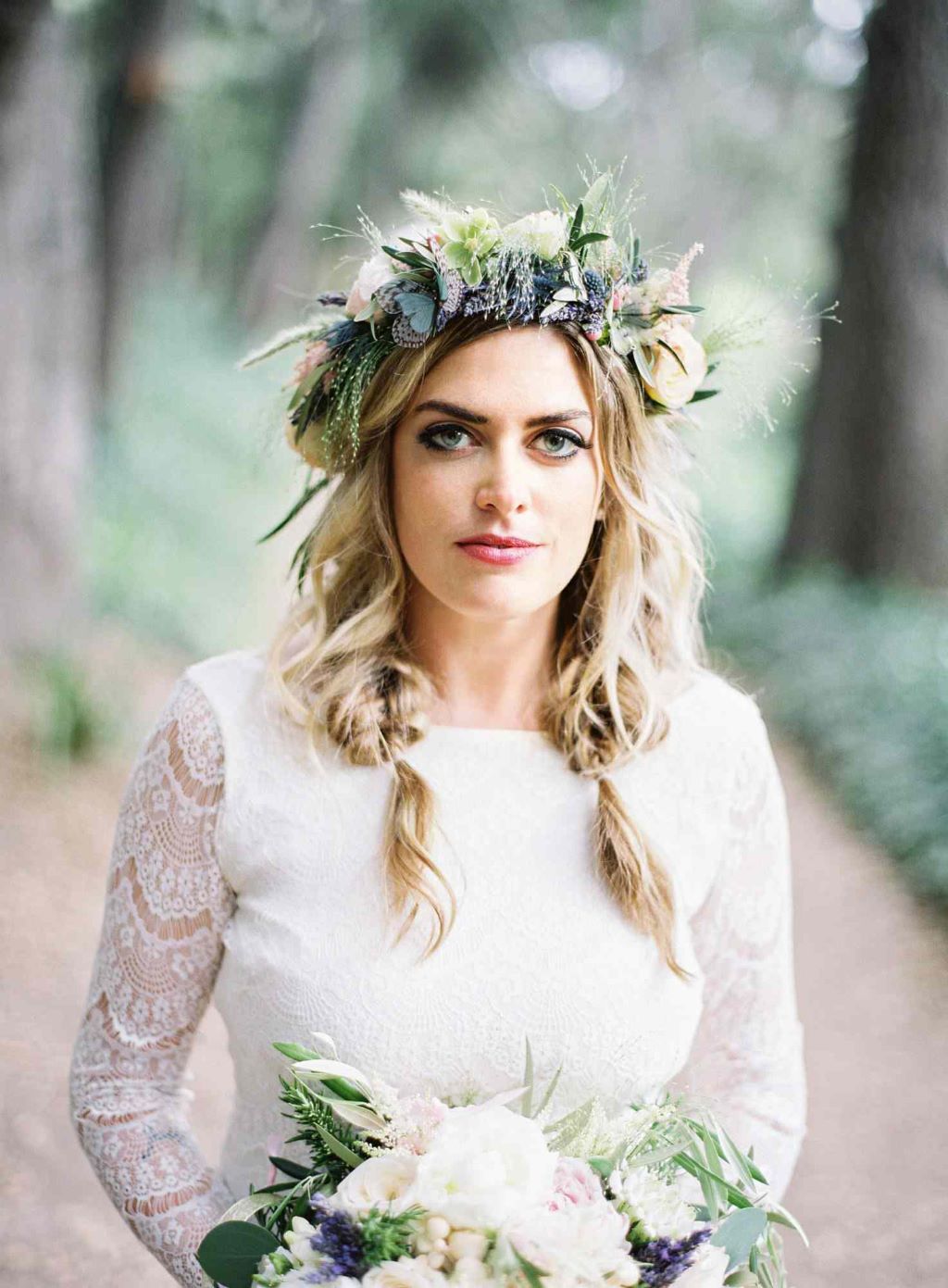 how to make a flower crown step by step