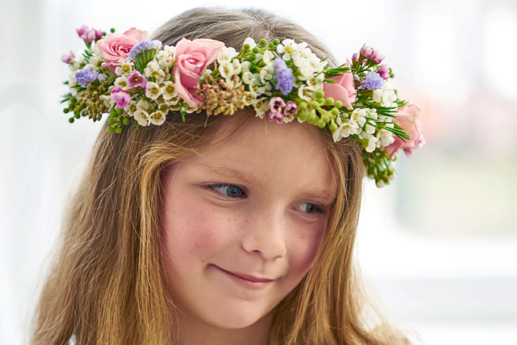 how to make a flower crown step by step